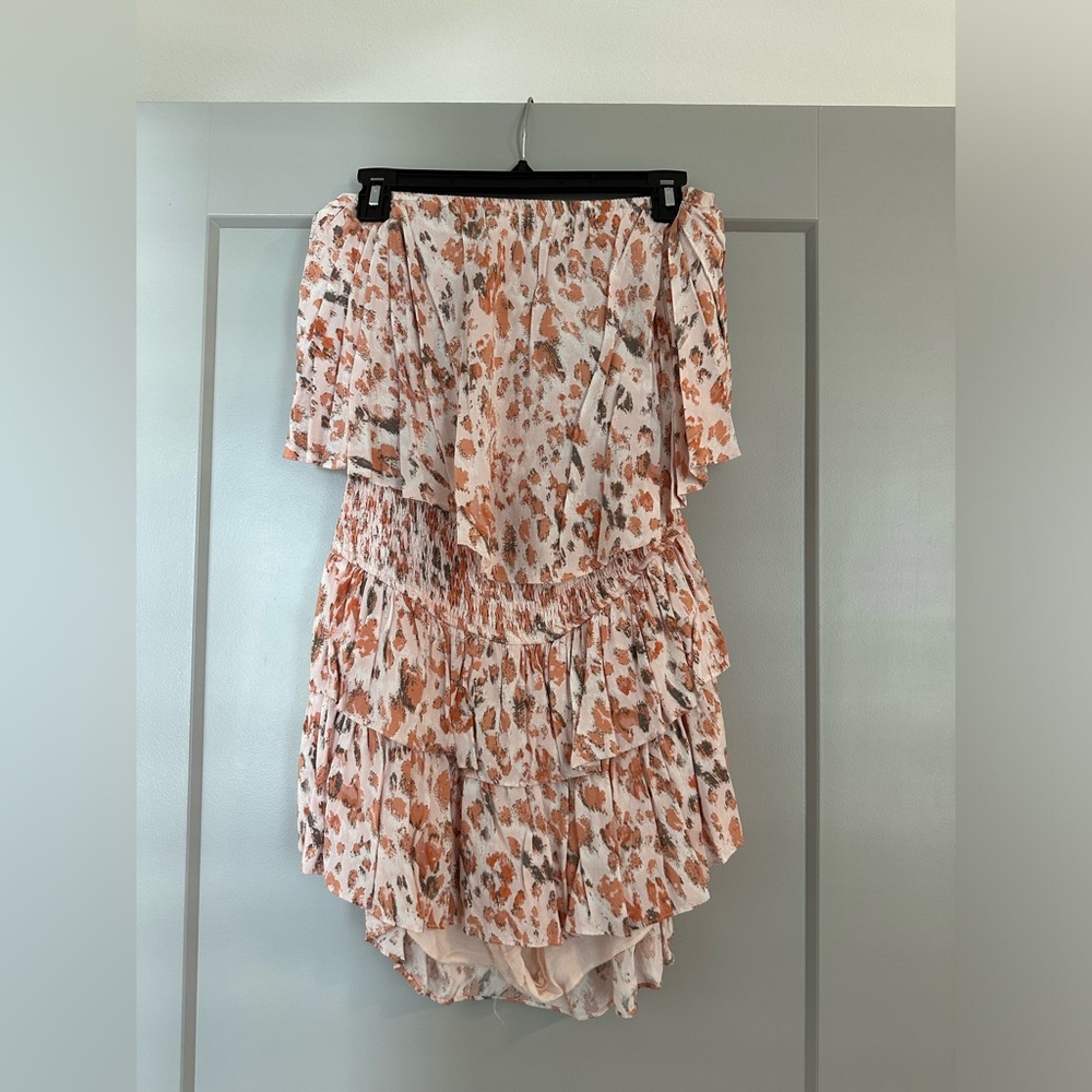 Pattern Strapless Romper